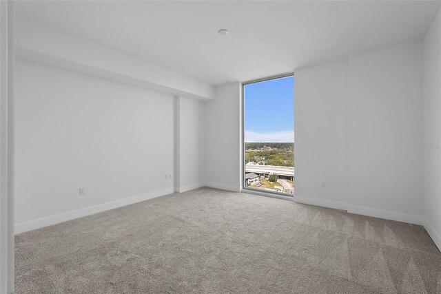 777 3rd Ave N Unit 1203, Saint Petersburg, FL 33701 - carpeted empty room featuring floor to ceiling windows and baseboards