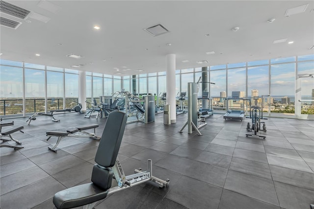 777 3rd Ave N Unit 1203, Saint Petersburg, FL 33701 - gym with expansive windows