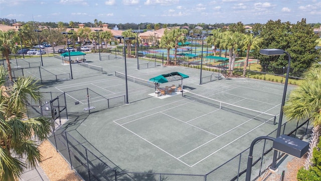 view of tennis court