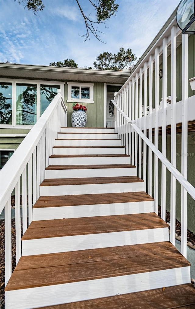 view of staircase