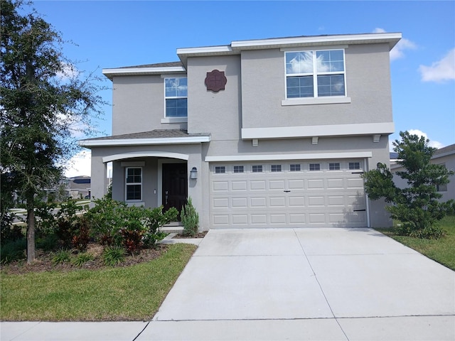 view of front property featuring a garage