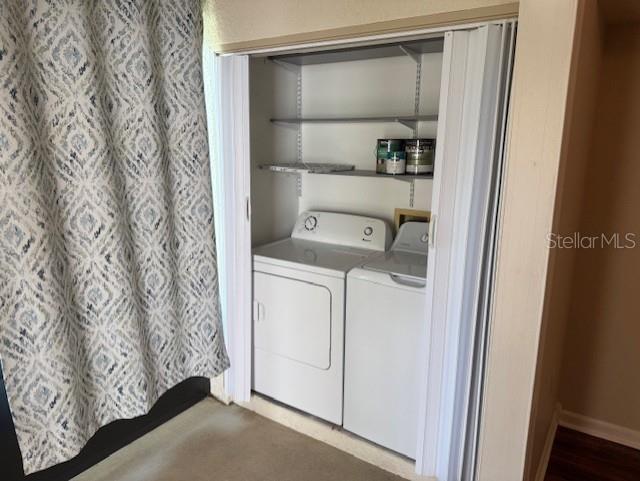 laundry room featuring washer and dryer