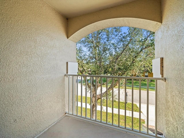 view of balcony