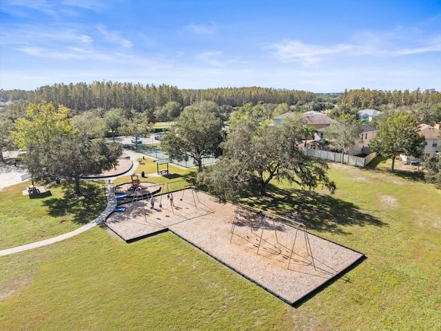 birds eye view of property