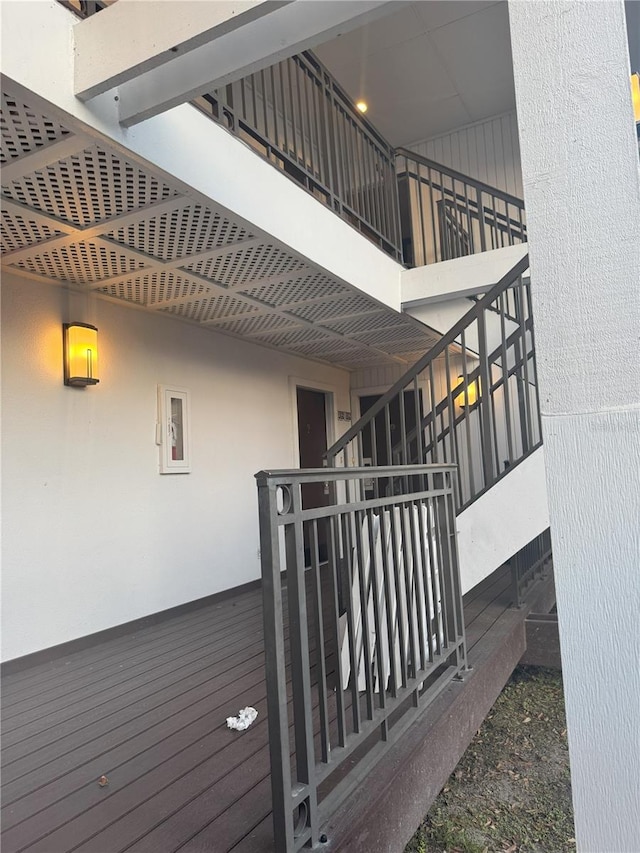 4774 Fox Hunt Drive C115 &C113, Wesley Chapel, FL 33543 - wooden terrace with stairs