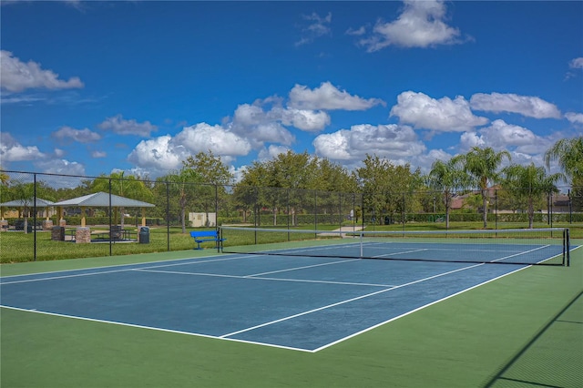 view of tennis court