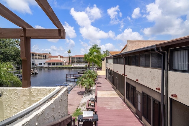 2571 Cyprus Dr Unit 1-202, Palm Harbor, FL 34684 - dock area featuring a water view