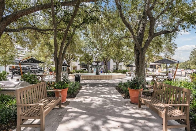 surrounding community with a gazebo