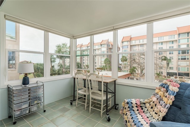 sunroom with a healthy amount of sunlight