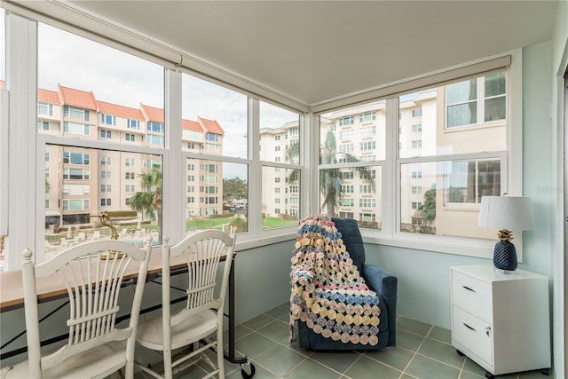 view of sunroom