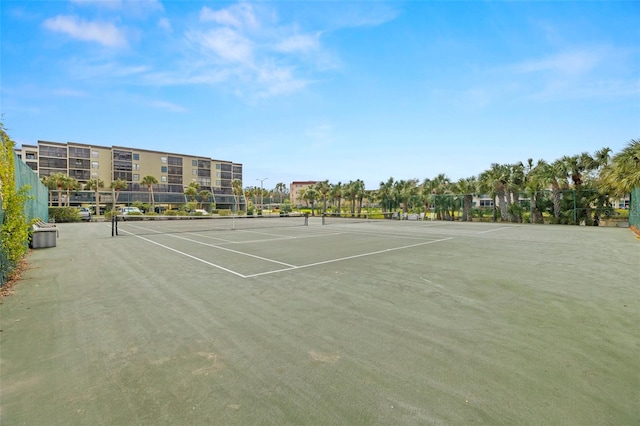 view of tennis court