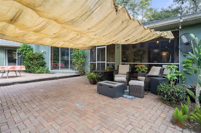 view of patio / terrace with an outdoor hangout area