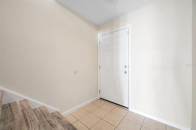 view of tiled entryway