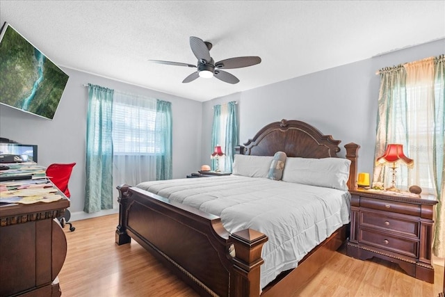 1467 Monte St, Port Charlotte, FL 33952 - bedroom featuring light wood-style flooring, ceiling fan, and baseboards