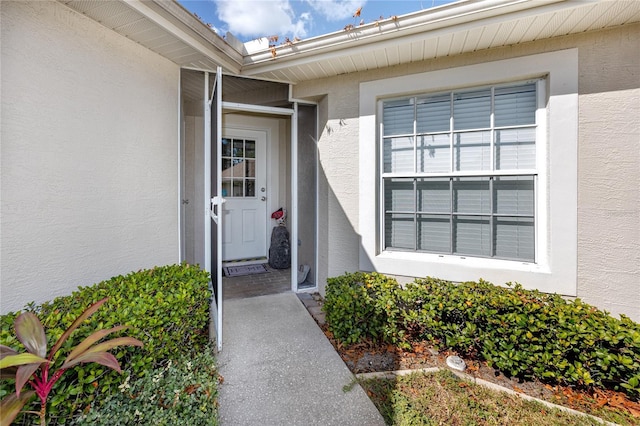 4234 Chesterfield Cir, Palm Harbor, FL 34683 - property entrance with stucco siding