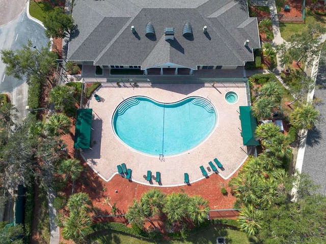 birds eye view of property