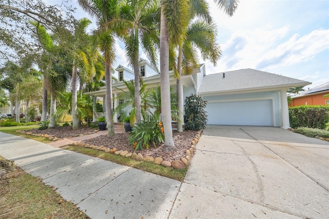 view of front of home featuring a garage