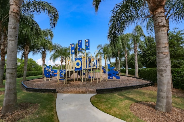 view of jungle gym