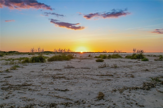 view of nature at dusk