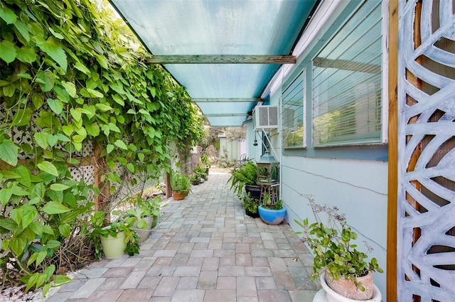 view of home's exterior with a patio area