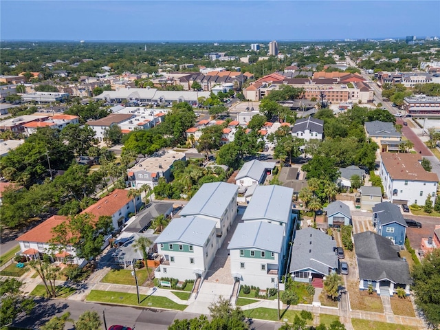 bird's eye view with a residential view