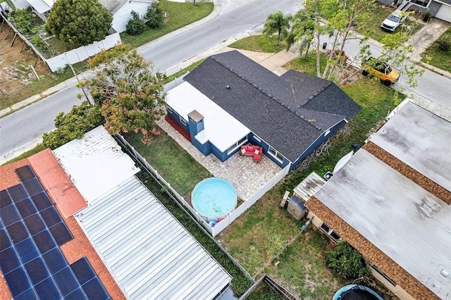 view from above of property