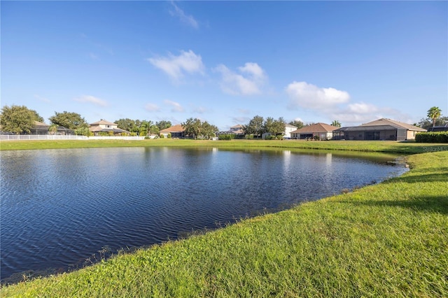 view of water feature featuring a residential view
