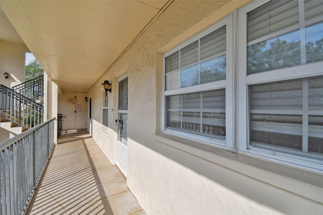 view of balcony