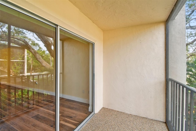 view of balcony