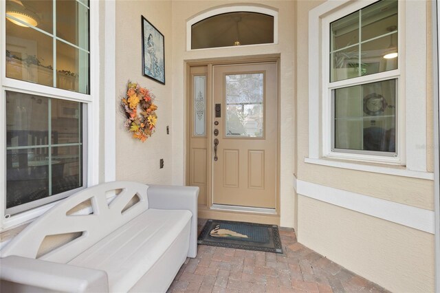 5195 Highbury Cir, Sarasota, FL 34238 - doorway to property with a porch