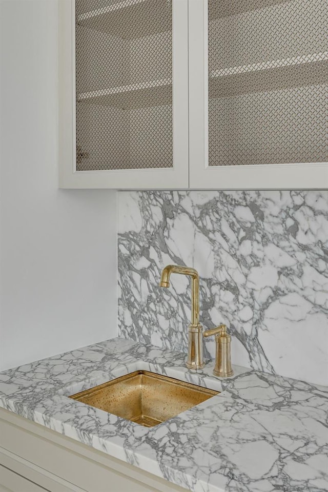 interior details featuring sink