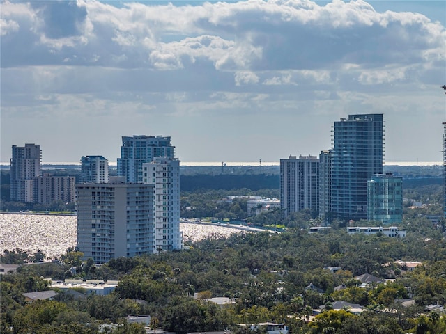 city view featuring a water view