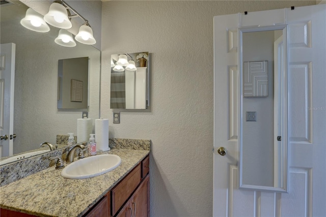 bathroom featuring vanity