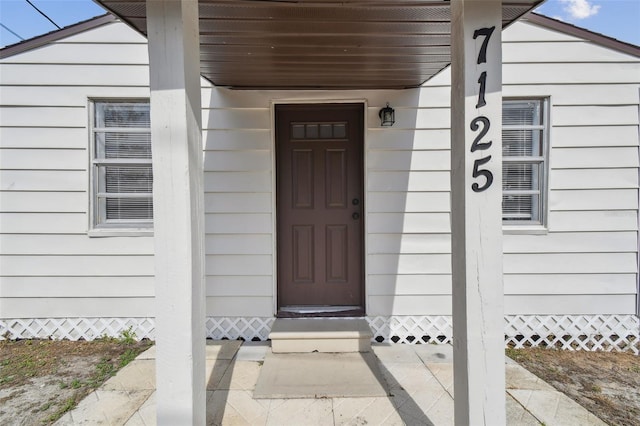 view of property entrance