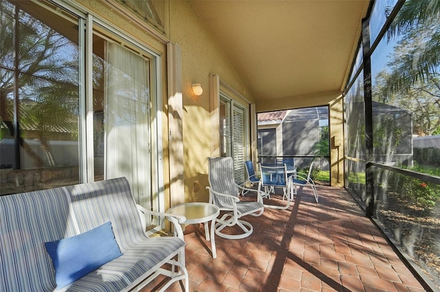 view of sunroom / solarium