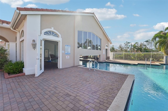 view of pool with a patio