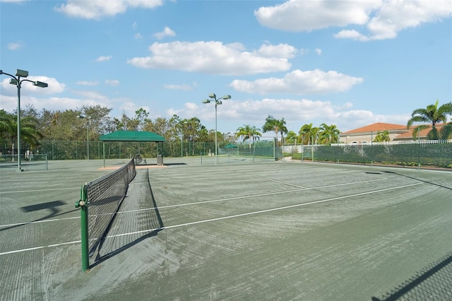 view of tennis court