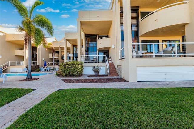 exterior space with a community pool