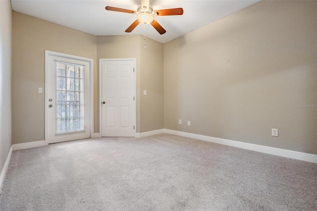 4323 Bayside Village Dr Unit 105, Tampa, FL 33615 - unfurnished room featuring a ceiling fan, light colored carpet, and baseboards