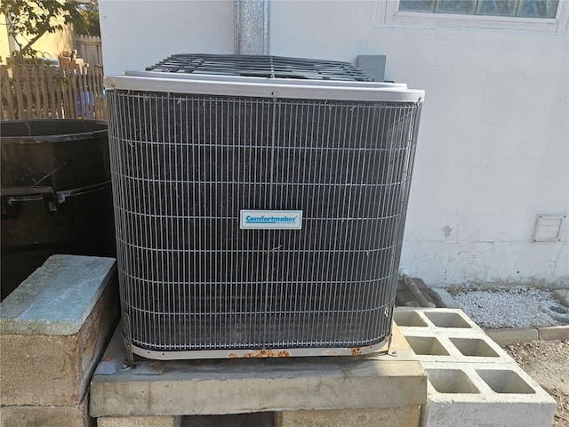 exterior details featuring central AC unit