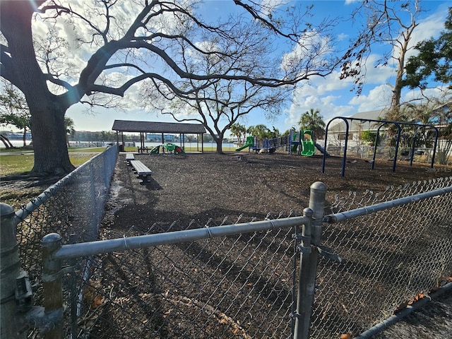 view of jungle gym