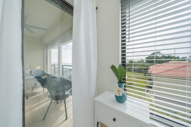 interior space featuring tile patterned floors