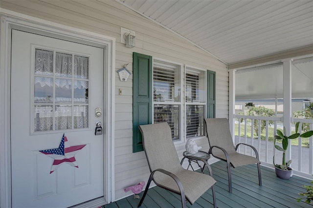 exterior space with a porch