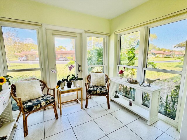 view of sunroom