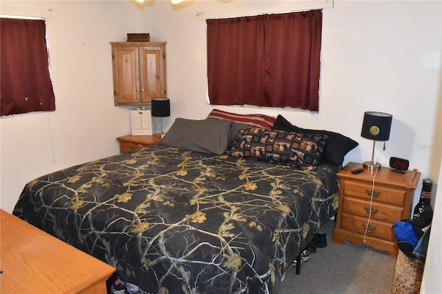 bedroom featuring carpet