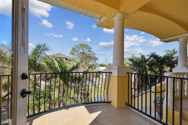 view of balcony