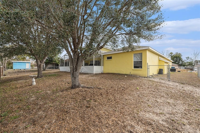 exterior space with a lanai