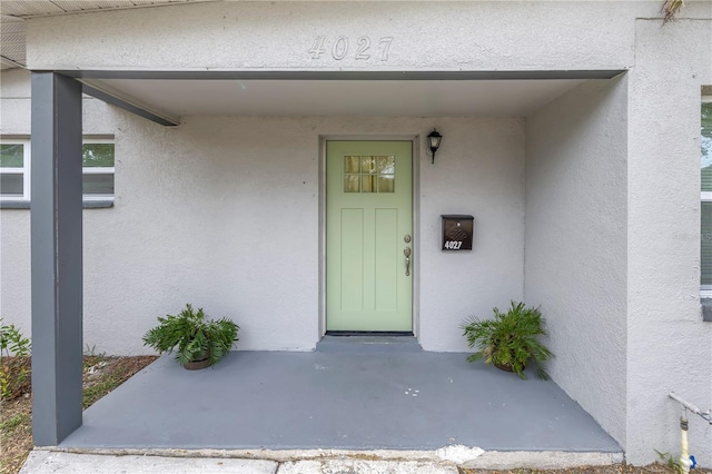 view of entrance to property