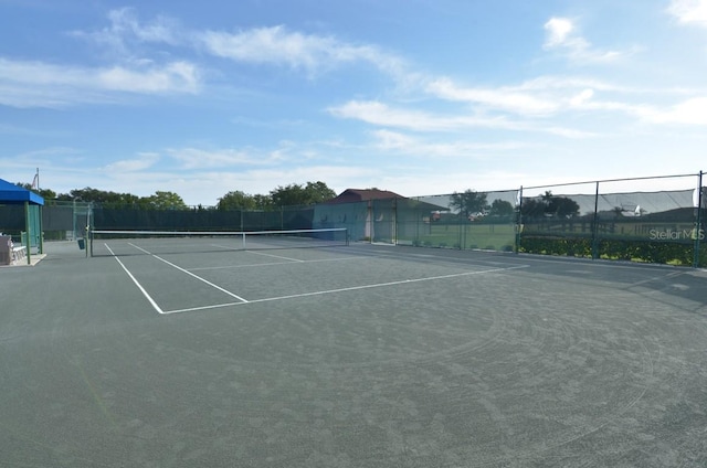 view of tennis court