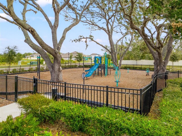 view of jungle gym